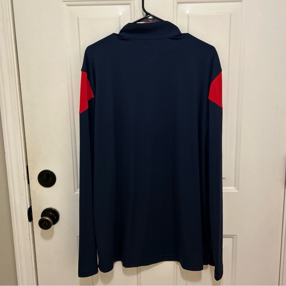 Cleveland Guardians Navy and Red Quarter-Zip Pullover Men’s XL - Picture 5 of 5